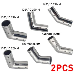 Codo conector acero inoxidable Dudy para tubo marino