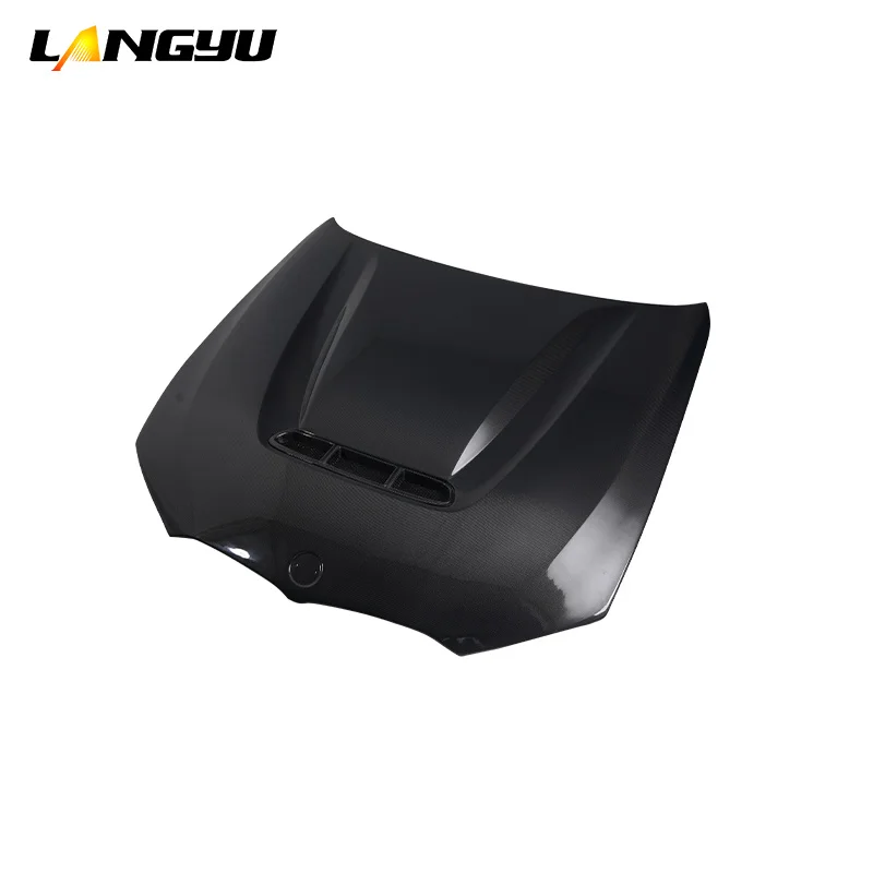 Cubierta de motor de carbono Langyu estilo CS para BMW Serie 3 G20 - imagen 4
