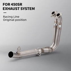 Tubo de escape delantero 51 mm CFMOTO 450SR/450SS 2022-2024