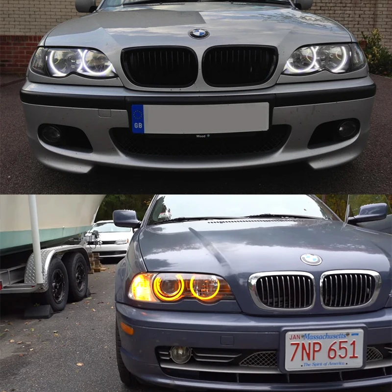 Kit faros LED Angel Eyes Halo para BMW Serie 3 E46 1998-2005 - imagen 2