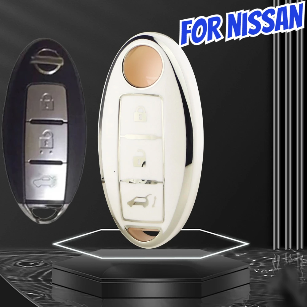 Funda de llave coche TPU para Nissan Micra y X-Trail
