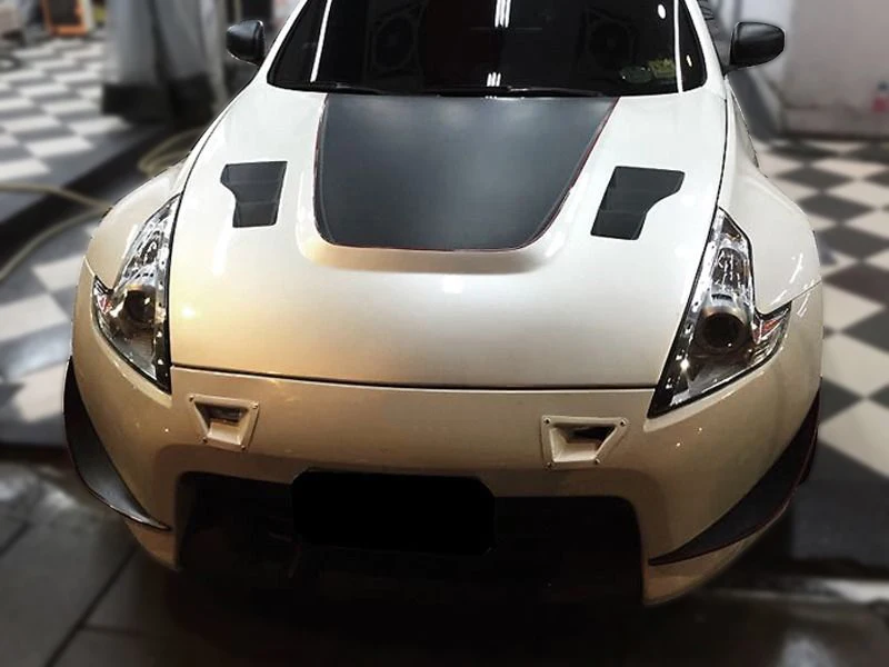 Conductos parachoques delantero fibra de carbono Nissan 370Z Z34 2009+ - imagen 3