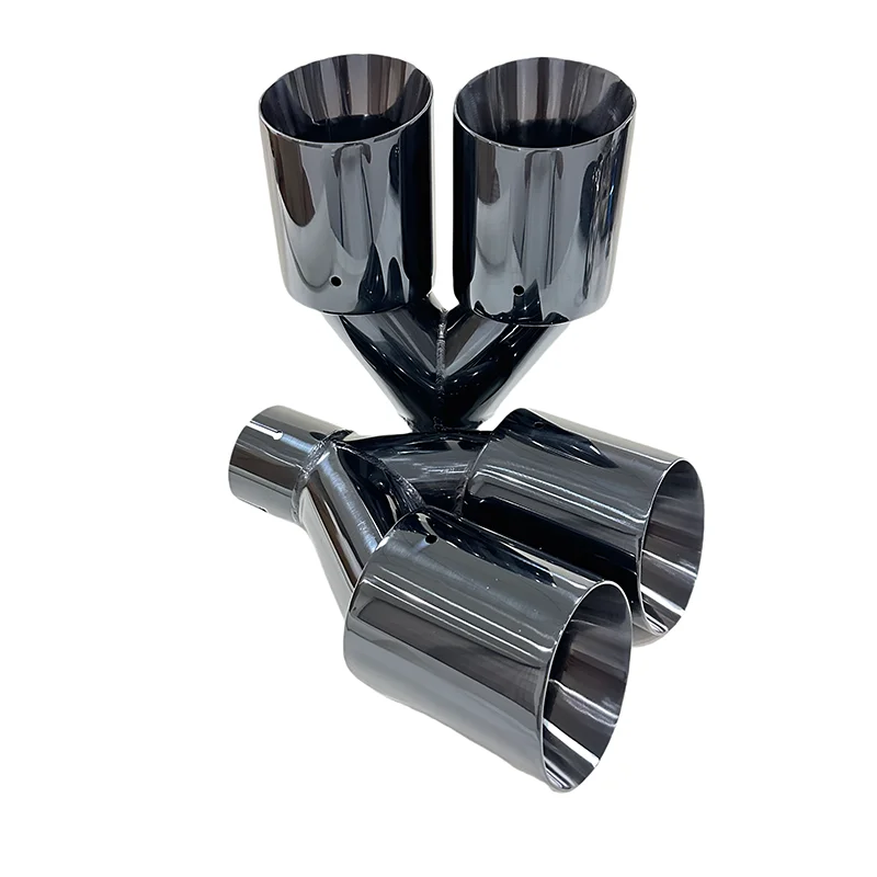 Tubo de escape de acero inoxidable doble salida con puntas - imagen 3
