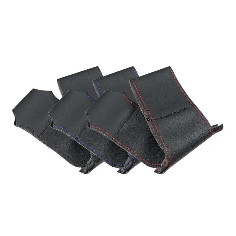 Funda de volante de cuero negro para VW Golf 6 GTI y Polo GTI - imagen 2