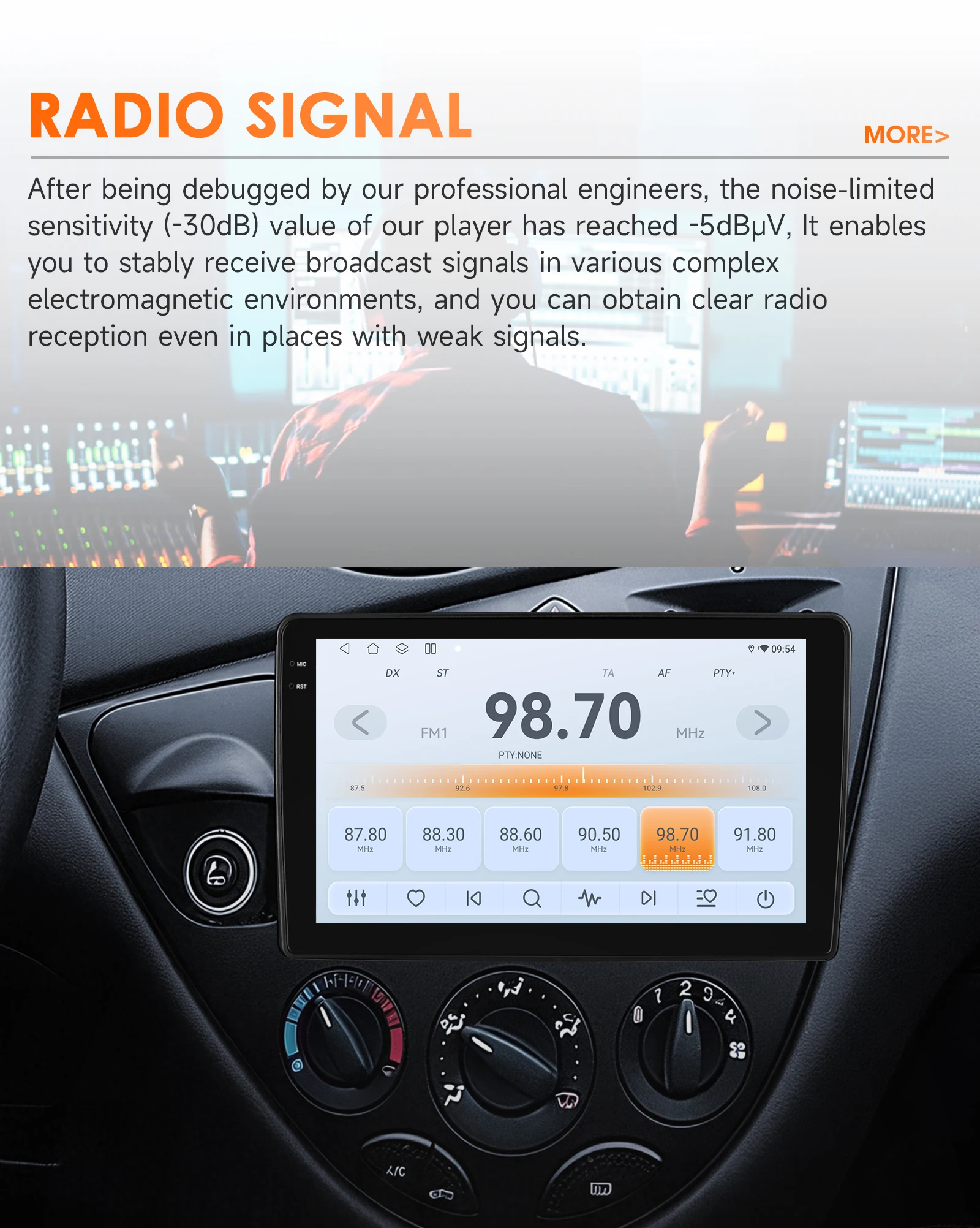 Hizpo sistema multimedia CarPlay Android Auto Ford Fiesta Focus - imagen 4