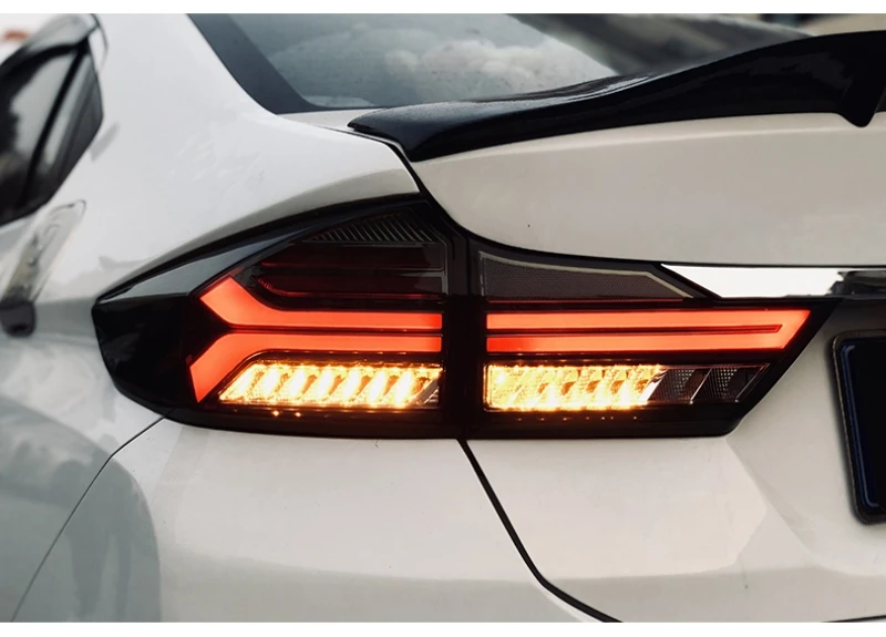 Luz trasera LED negra para Honda City 2014 – CZ - imagen 4
