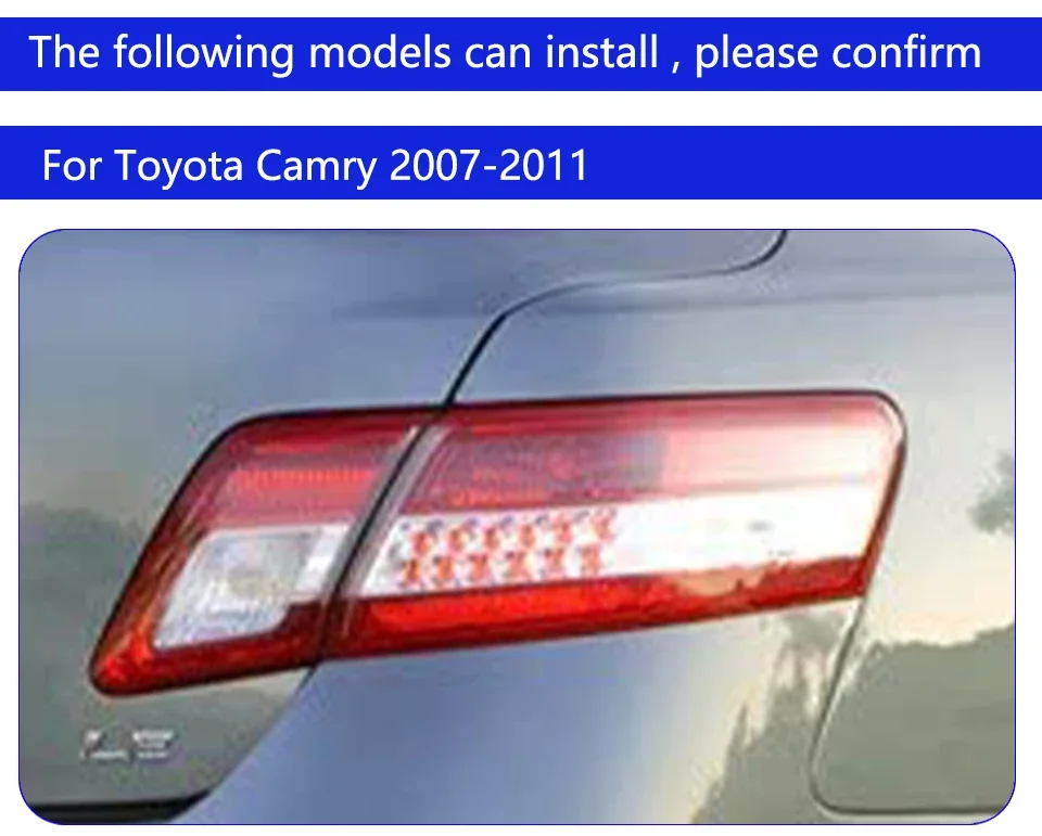 Detalle del conjunto de pilotos traseros para Toyota Camry