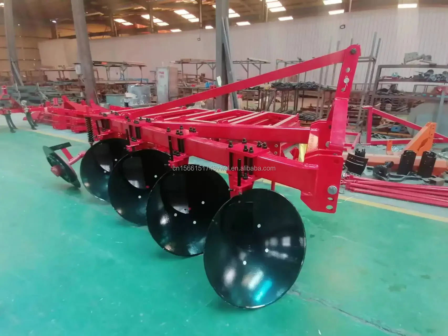 Tractor 4WD de granja - vista trasera