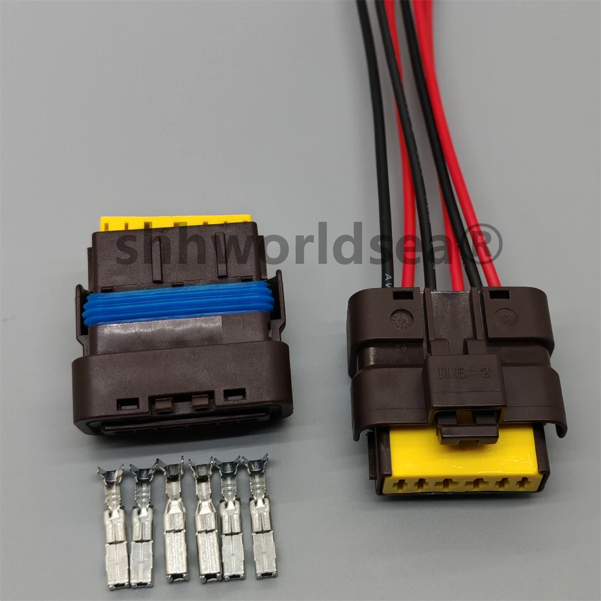 Shhworldsea 6 pines 211PL062S1049 conector de válvula automática bomba de gasolina enchufe de bomba de combustible 211PC062S1049 para Volvo Citroen Peugeot - imagen 4