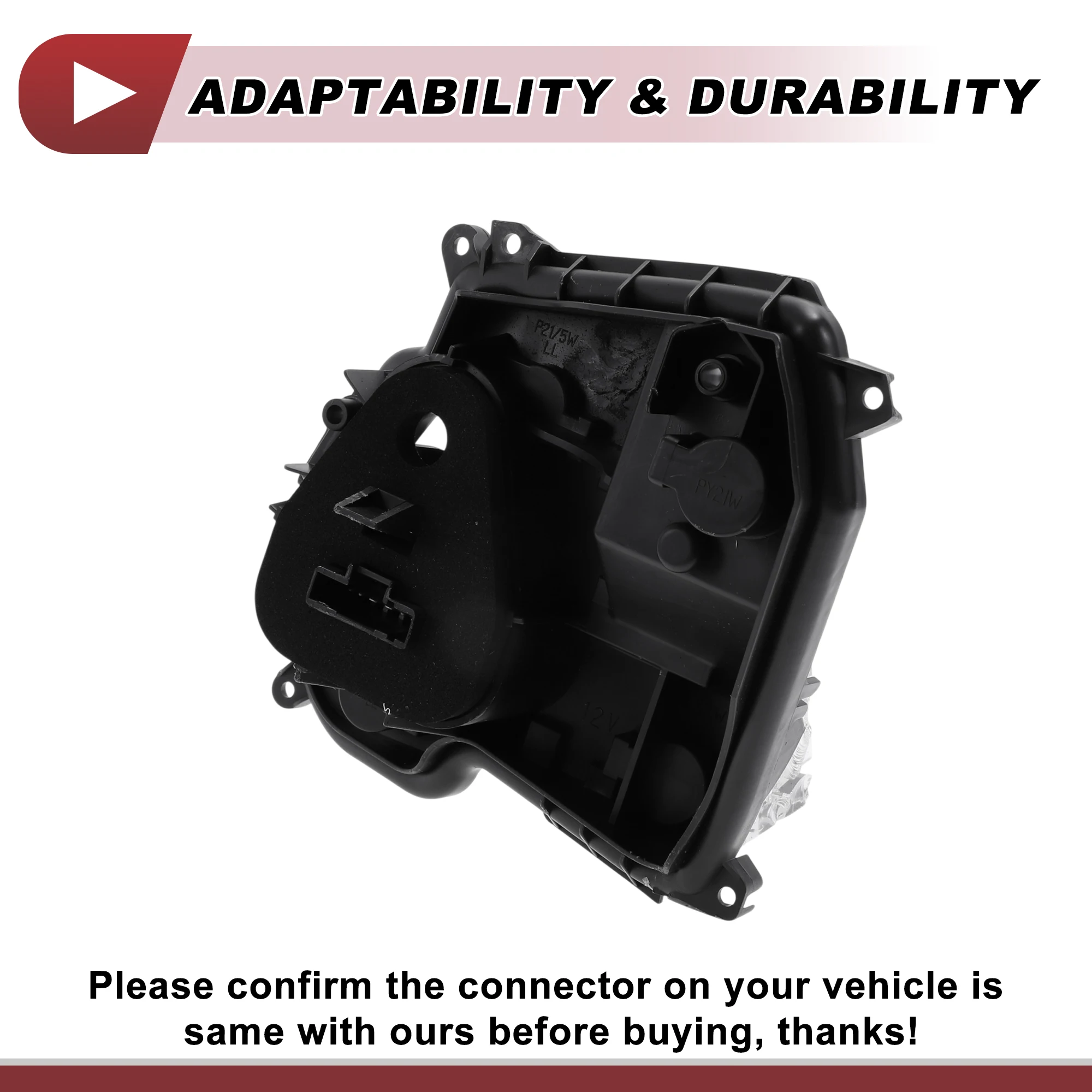 X Autohaux 1 Pc Left Tail Light Socket for Peugeot 301 M33 2014-2016 Lamp Bulb Connector - imagen 5