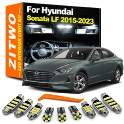 ZITWO 13 Uds bombilla LED para coche mapa Interior Kit de luz de placa de número de techo para Hyundai Sonata LF MK7 2015 - 2019 2020 2021 2022 2023