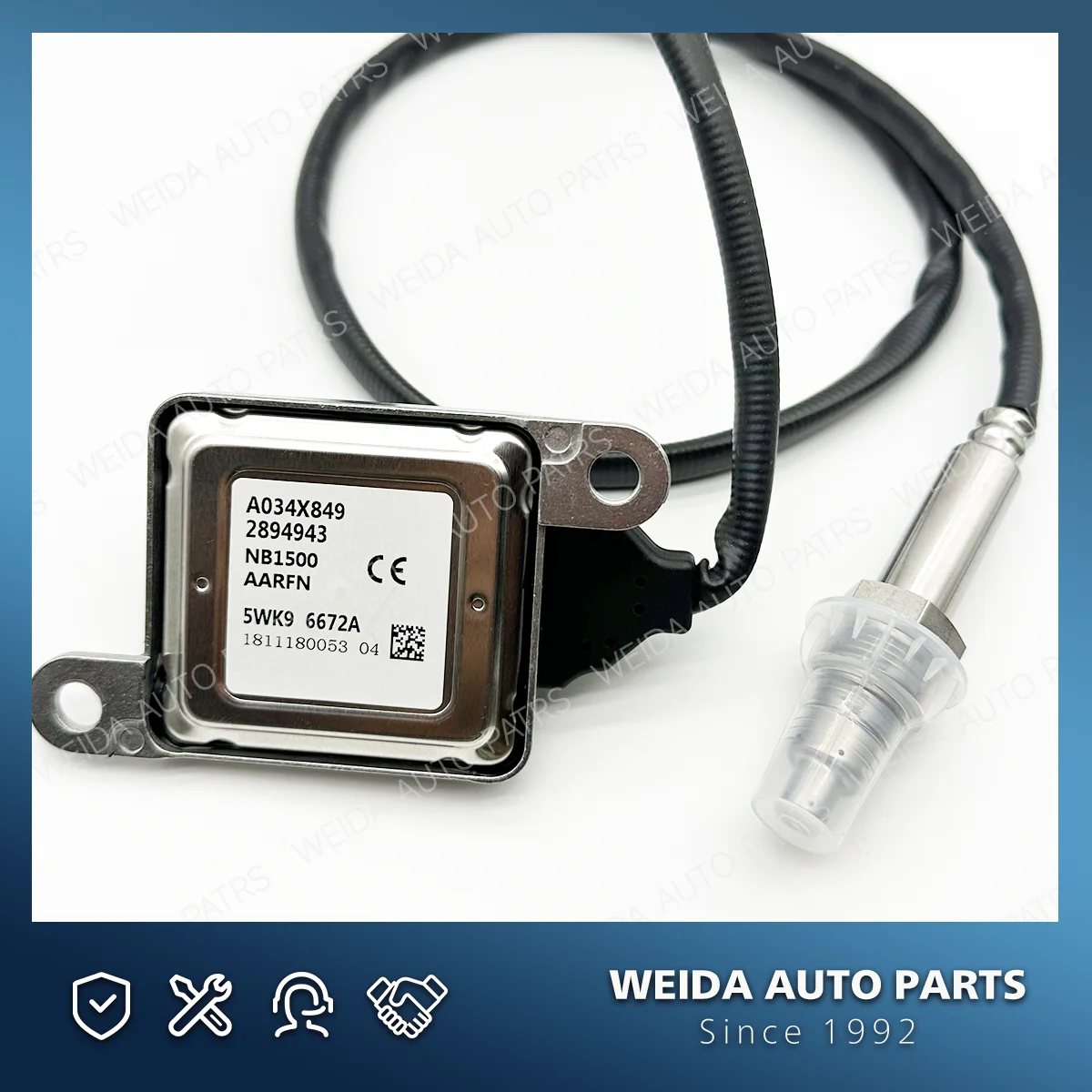 Sensor NOx 5WK96672A 12V para motores Cummins - imagen 4