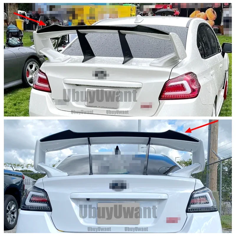 Gurney flap trasero de fibra de carbono para Subaru WRX STI - imagen 4