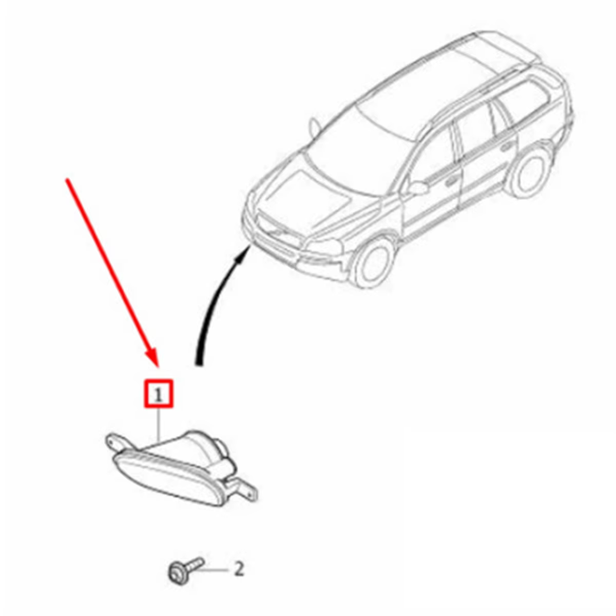 Lámpara antiniebla derecha Volvo XC90 MK1 – OEM 31383157 - imagen 4