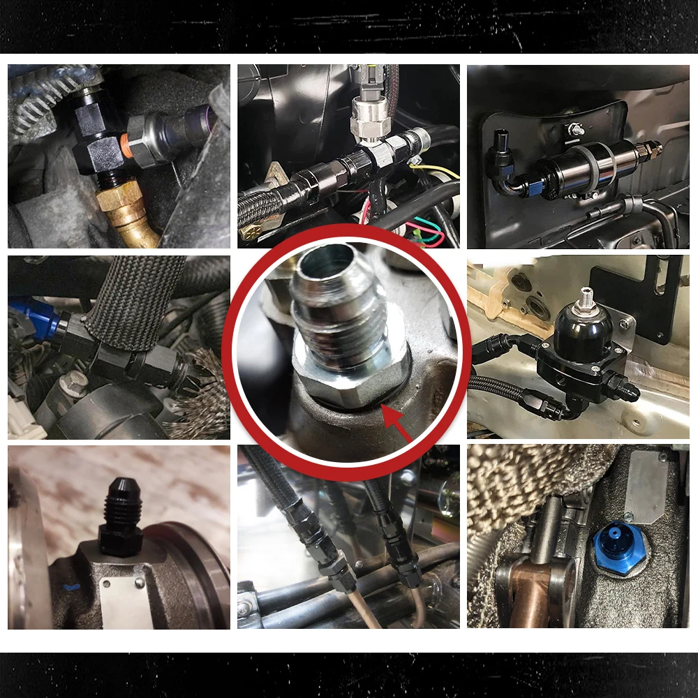 WLR Adaptador aceite turbo AN para turbos GT25/GT28/GT35/GT30 - imagen 4