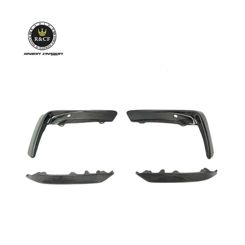 Molduras divisoras delanteras fibra carbono para BMW M8 F91 F92 F93