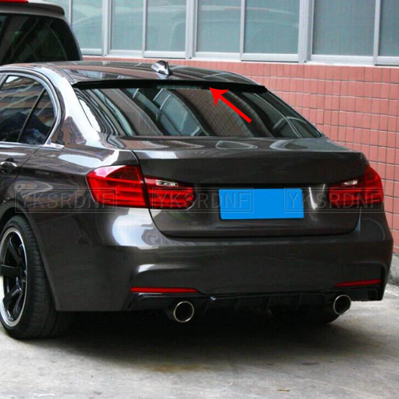 Alerón trasero techo BMW F30 F35 F80 negro fibra de carbono 2013-2019 - imagen 2