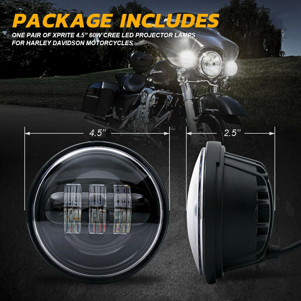Luz antiniebla LED moto 30W 4,5″ resistente agua - imagen 5
