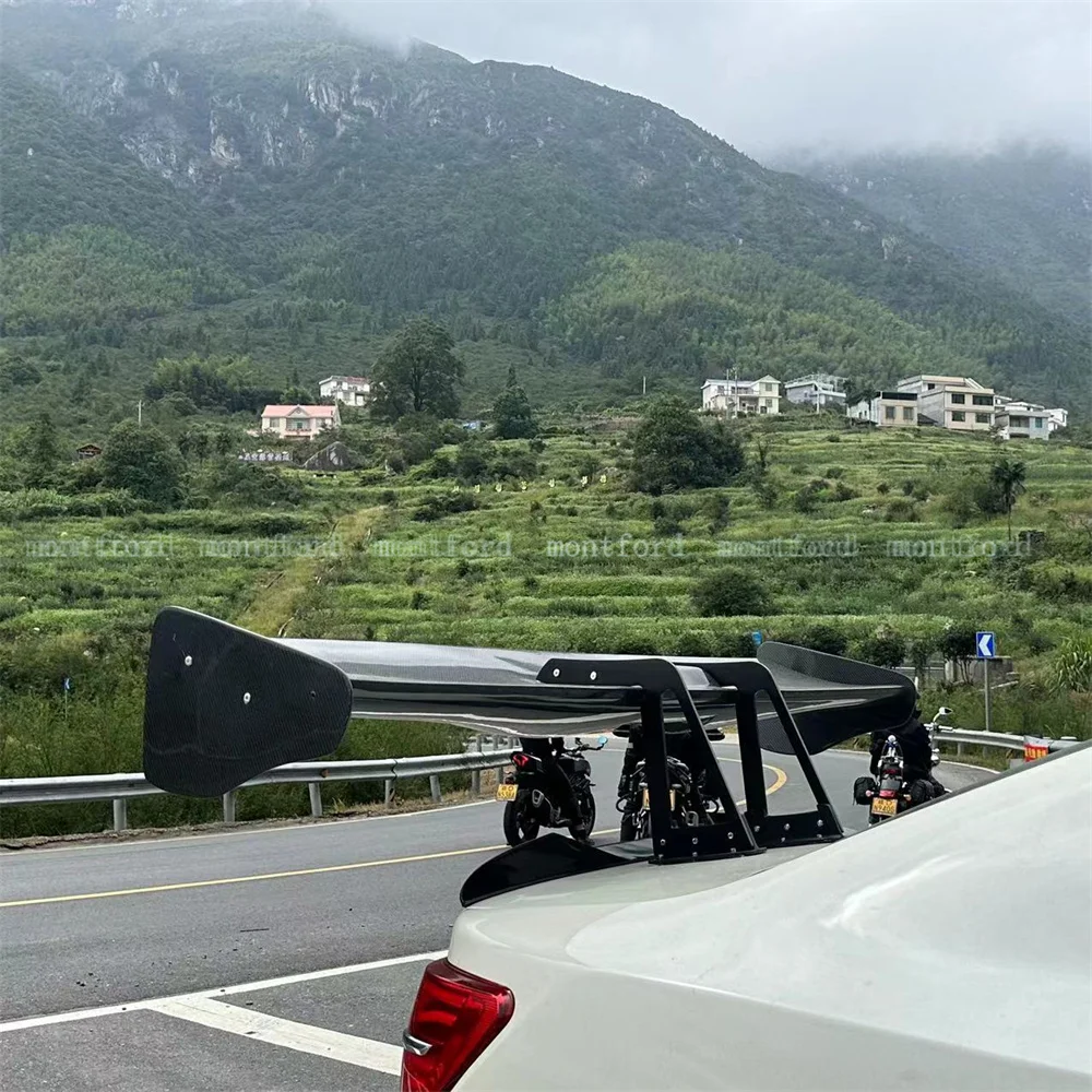 Alerón trasero universal de fibra de carbono para JDM GT - imagen 4