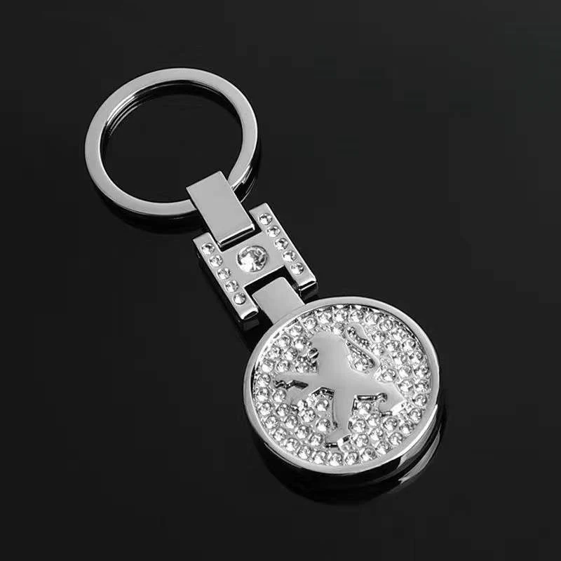 Peugeot Llavero diamante metálico - compatible con modelos