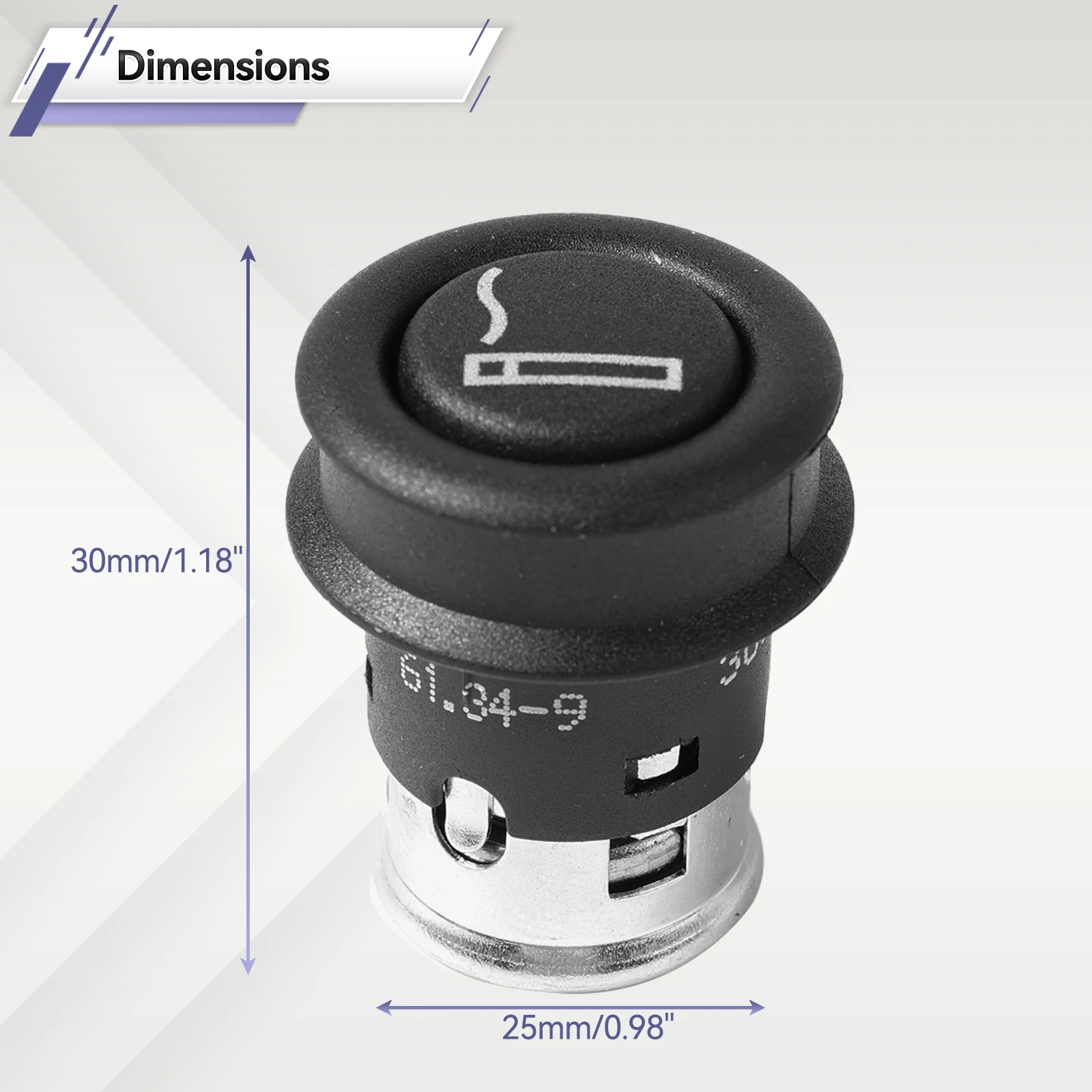 BMW 61349308246 Toma de mechero para Series 1-7, X3, X5 y X6 - imagen 5