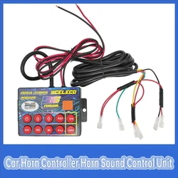 Controlador de bocina musical 12V 24V para moto, fácil de instalar