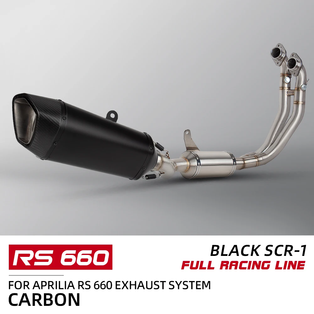 Escape Slip-On de carbono para Aprilia RS 660 y Tuono 660