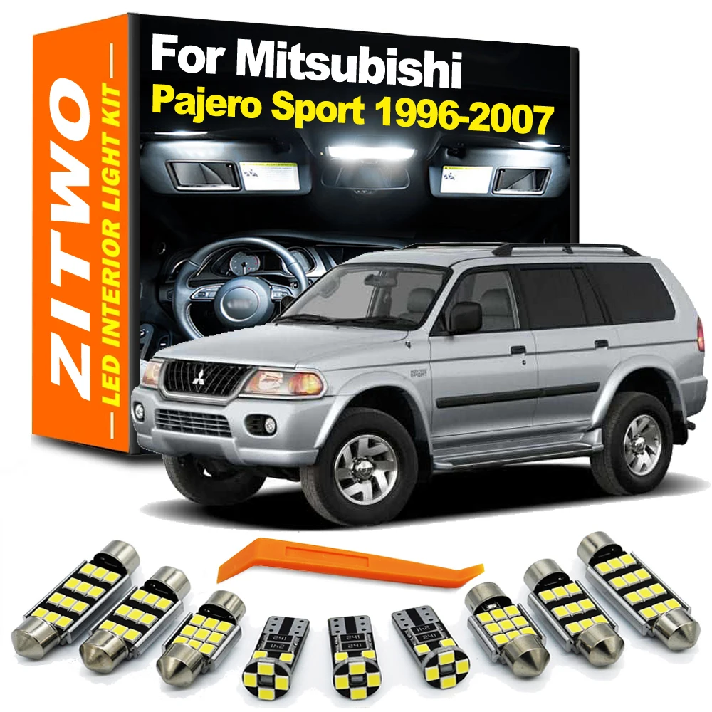 ZITWO Bombillas LED interior y matrícula Pajero Sport MK1