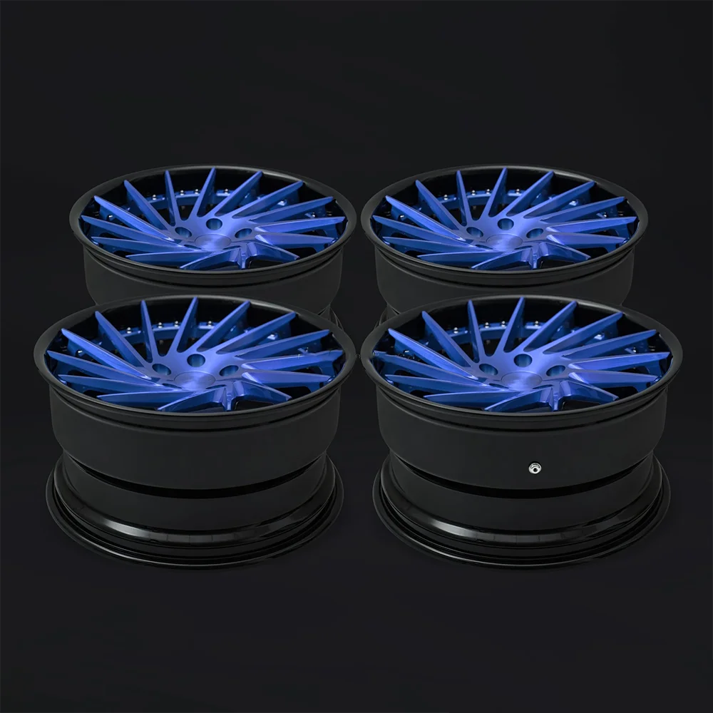 Llantas forjadas azules 5x130 – 18 a 22 pulgadas - imagen 5