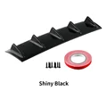 5 fin shiny black