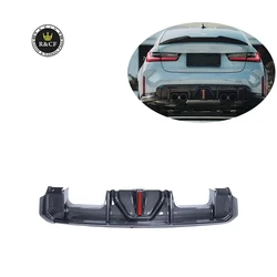 Difusor trasero de fibra de carbono con LED para BMW M3 G80 y M4 G82 2024