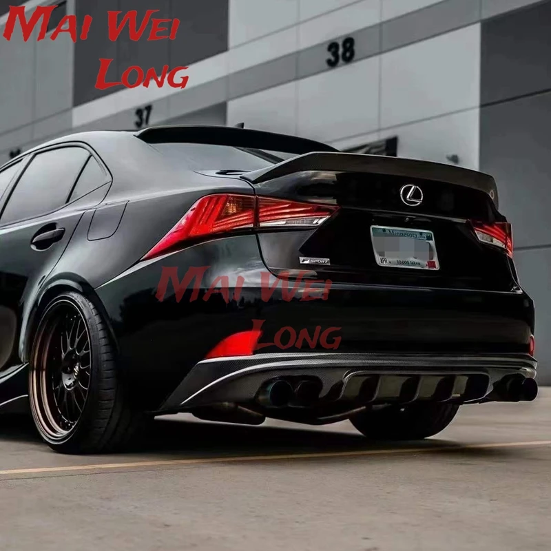 Alerón de techo de maletero de fibra de carbono Real para Lexus IS200 IS250 IS350 IS300 AWD/IS200T todos los modelos 2014-2018 alerón trasero - imagen 2