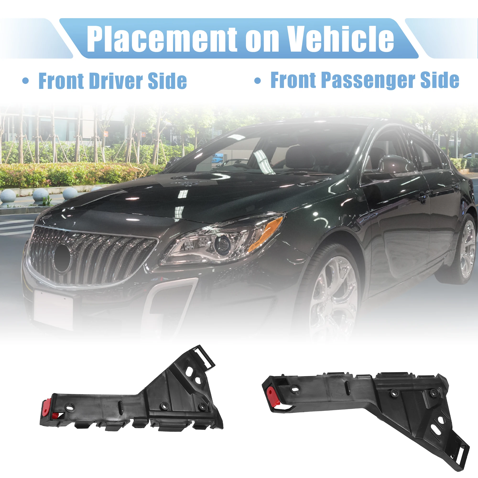 X Autohaux Soportes parachoques delantero 13238441/42 – Buick Regal - imagen 4