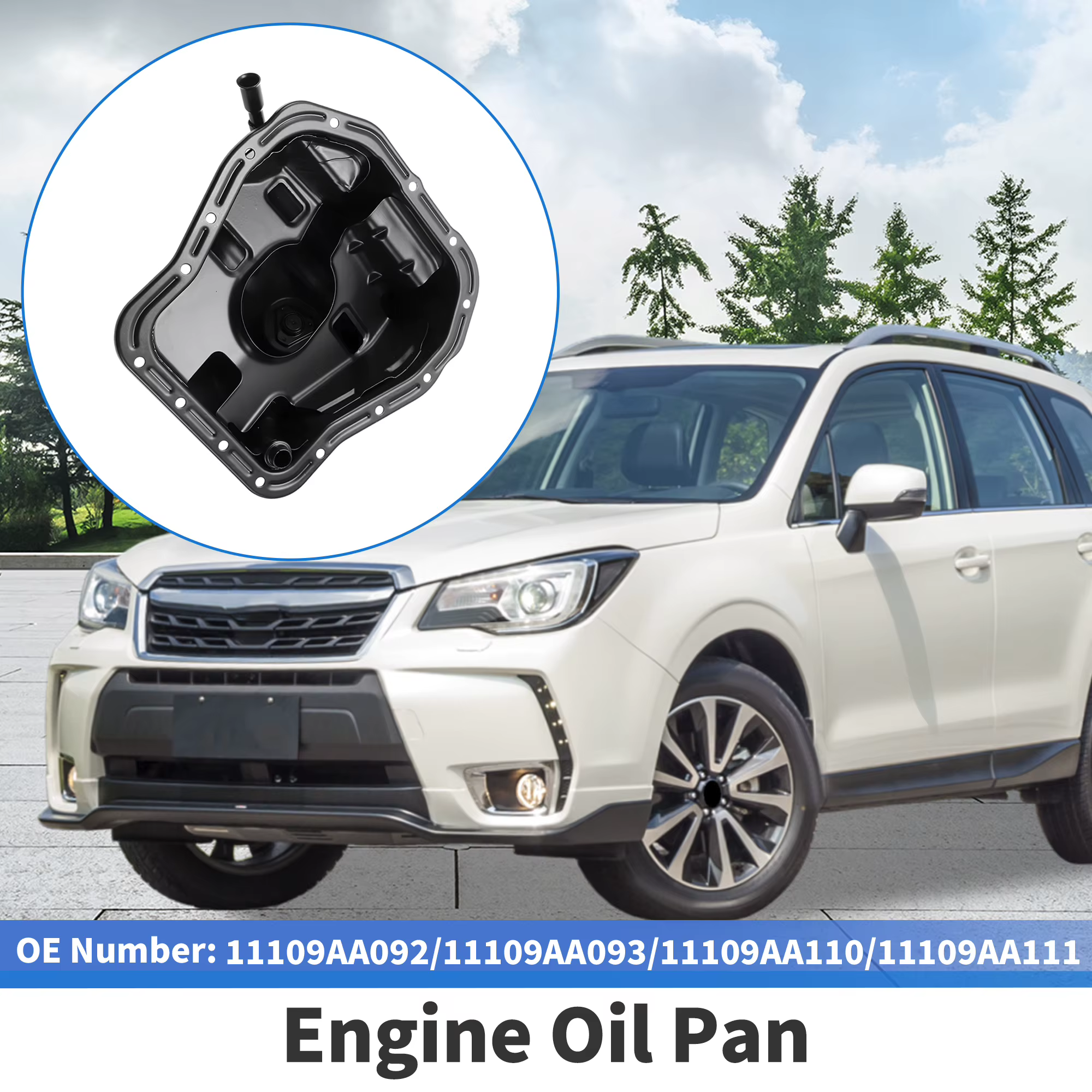 UXCELL 11109AA093 Cárter de aceite para Subaru Legacy, Impreza y Baja