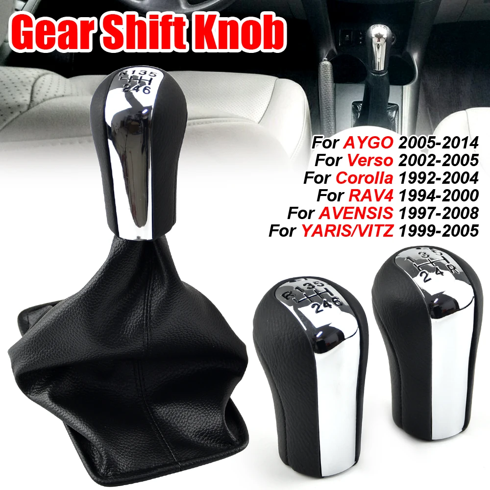 Pomo de Cambios para Toyota Yaris, Corolla, Verso, RAV4 – 5/6 Velocidades