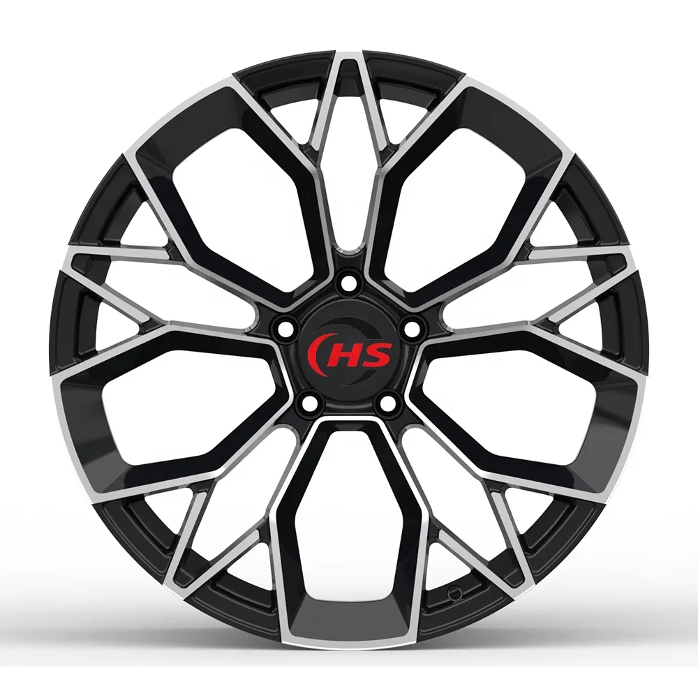 Llantas forjadas negras Porsche Cayenne cara de maquina - imagen 2