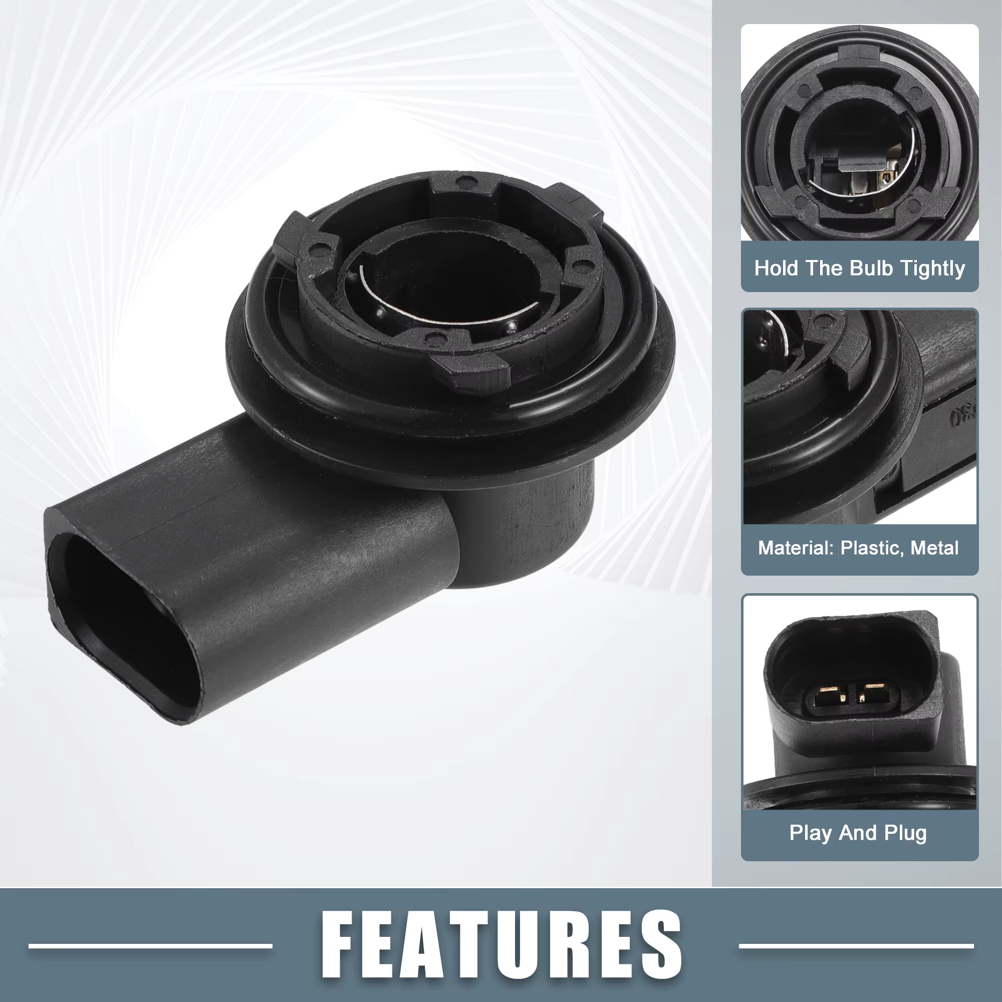 Portalámparas bombilla UXCELL 6R0953123A – VW Passat Skoda Roomster - imagen 3