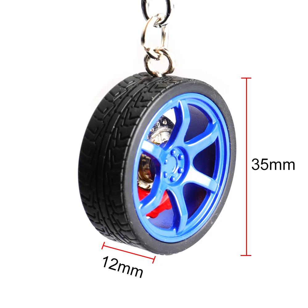 Llavero metal estilo TE37 – Diseño disco freno racing Toyota - imagen 3