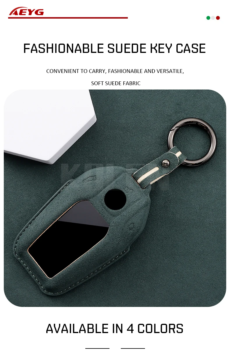 Detalle de la funda para llave BMW