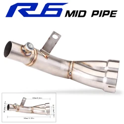 Adaptador de escape Yamaha YZF-R6 2006-2024 – tubo de enlace