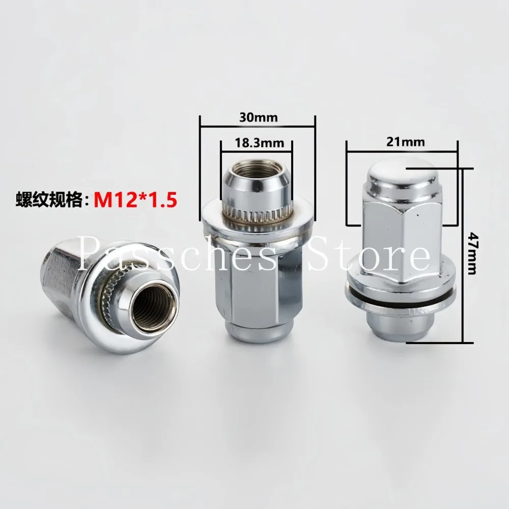 Tornillo de Rueda Joylong M12x1,5 - Cabeza Hexagonal 21mm 47mm