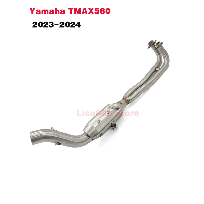 Escape de motocicleta Yamaha TMAX 560 2023-2024 con tubo frontal