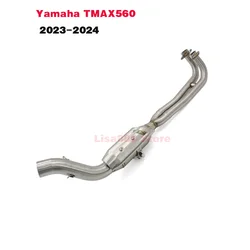 Escape de motocicleta Yamaha TMAX 560 2023-2024 con tubo frontal