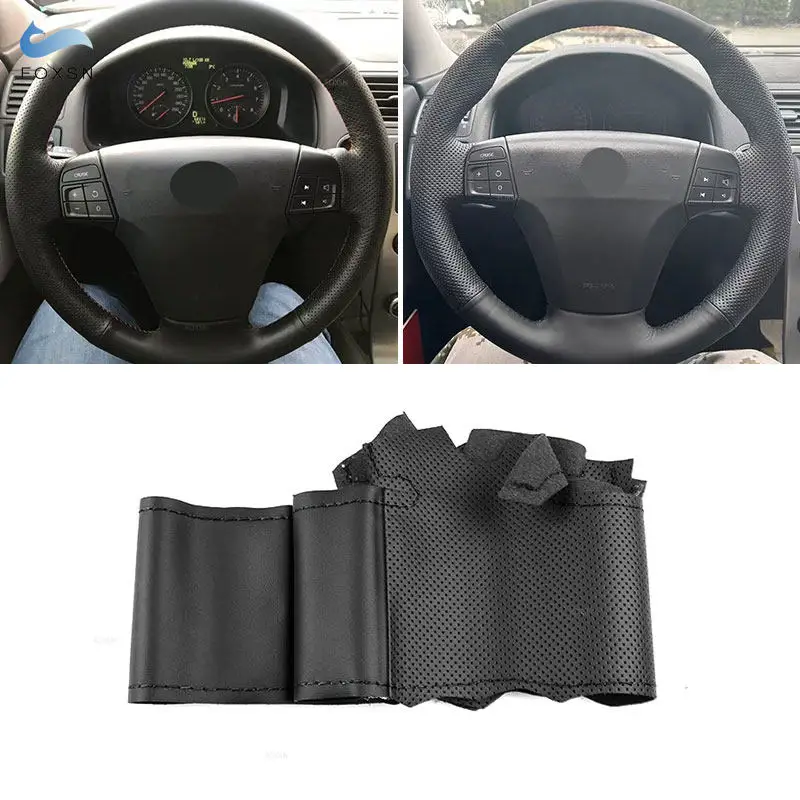 Embellecedor airbag Volvo S40 V50 – Cuero perforado cosido a mano