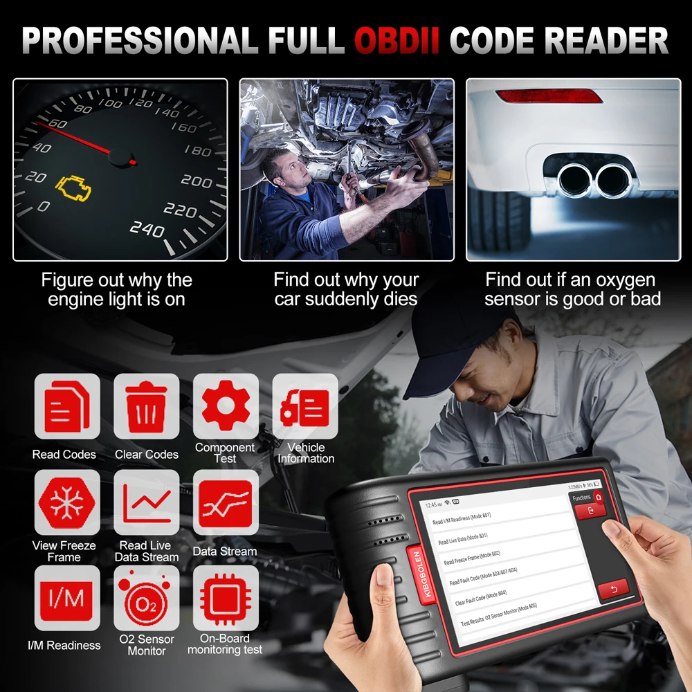 KINGBOLEN Escáner OBD2 S6 profesional reinicio - imagen 3