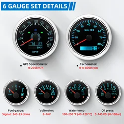 Velocímetro GPS y tacómetro para coche – relojes con sensor