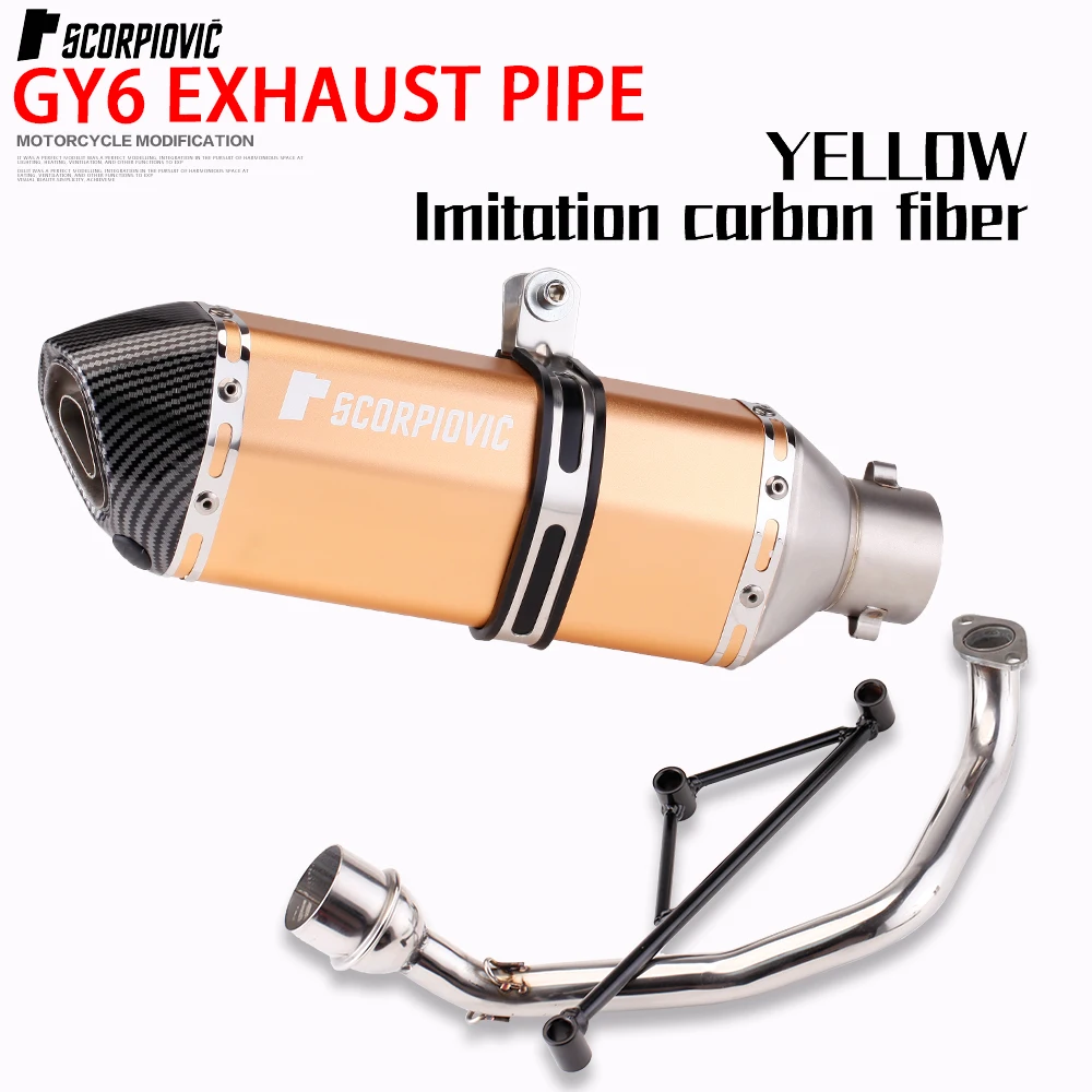 Escape Yamaha GY6 alto rendimiento para tubo de salida delantero - imagen 2