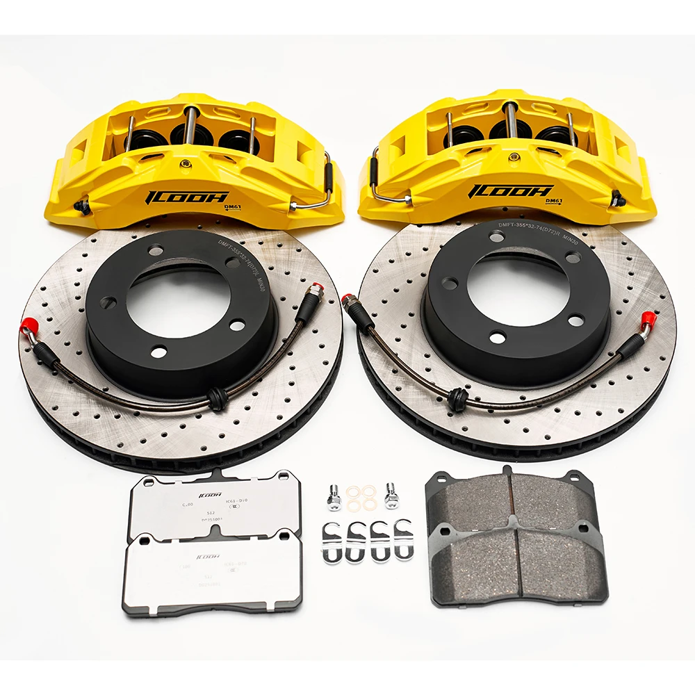 Kit pinza de freno ICOOH DM6 6 pistones alto carbono - delantera - imagen 2
