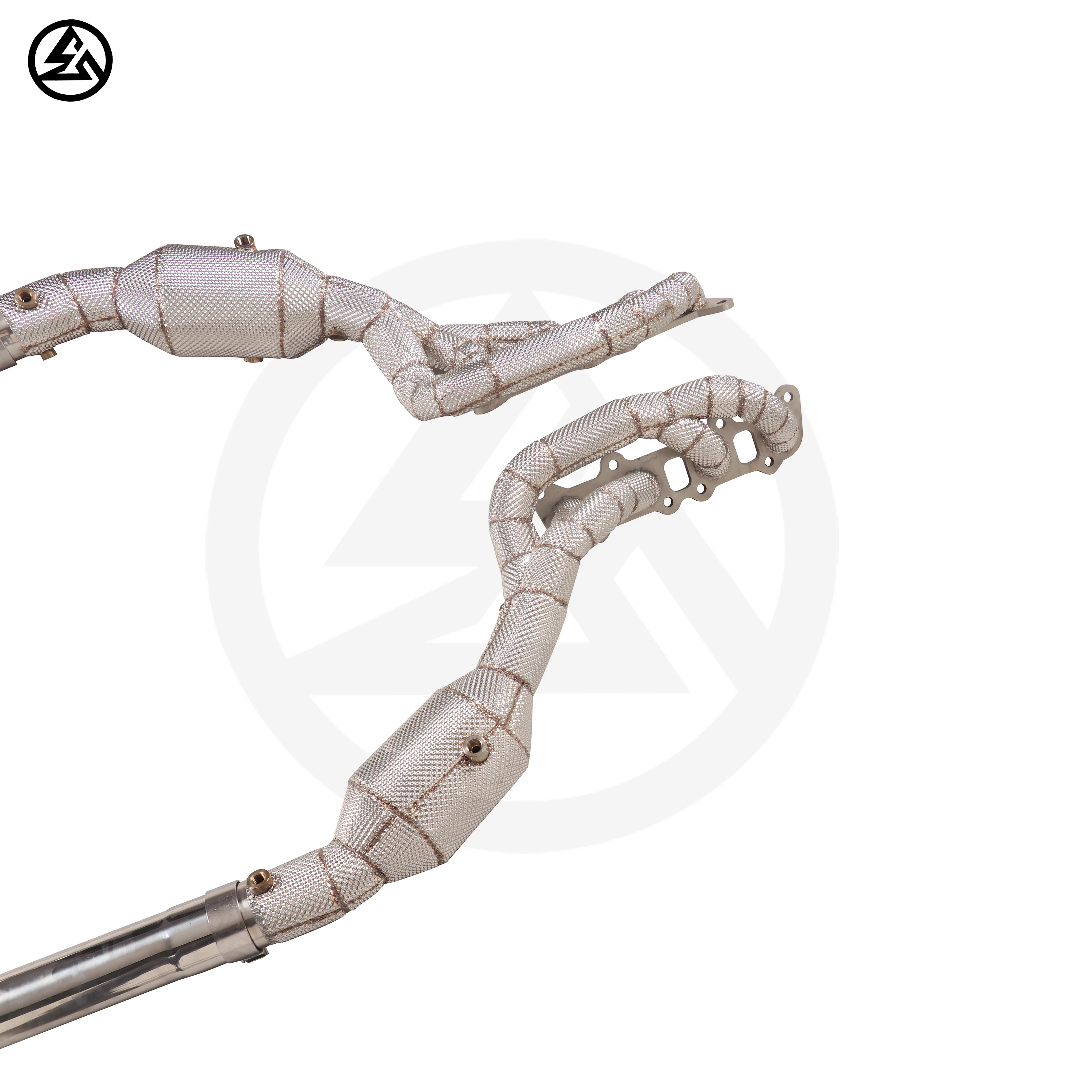 Colector escape tubular inoxidable Mustang GT 5.0L V8 2024 - imagen 2