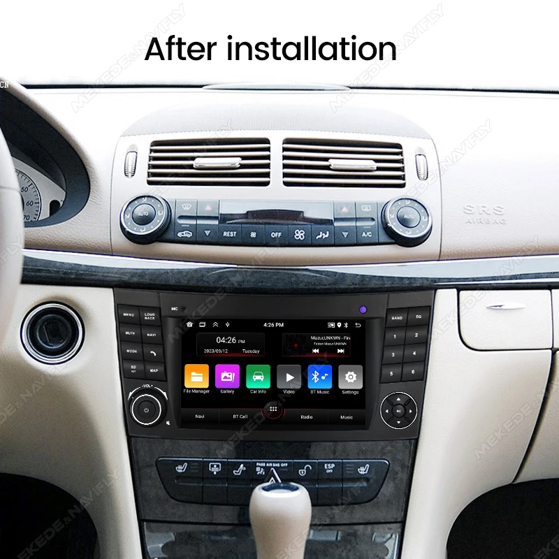 Radio Android 13 con CarPlay inalámbrico para Mercedes W211 - imagen 2